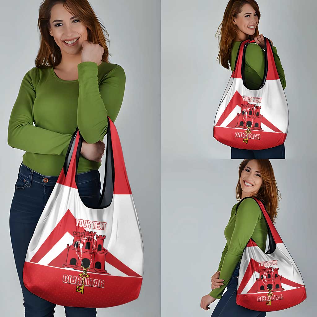 Custom Gibraltar Football Grocery Bag Castle And Key Sporty Style