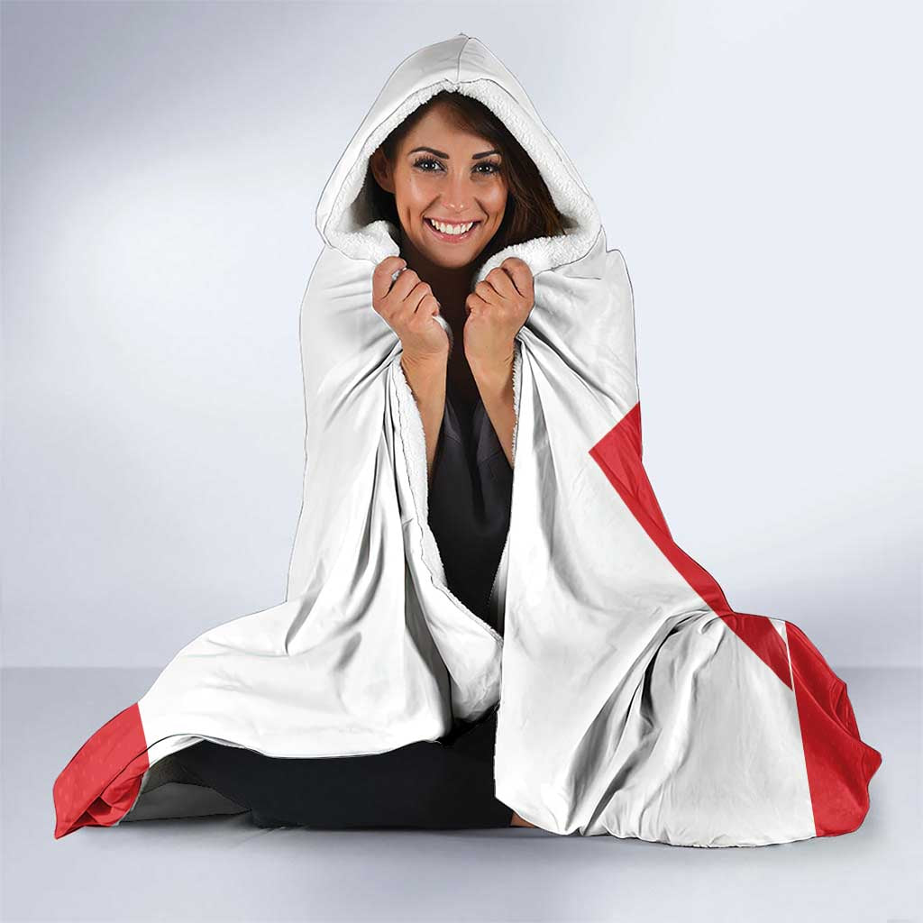 Custom Gibraltar Football Hooded Blanket Castle And Key Sporty Style