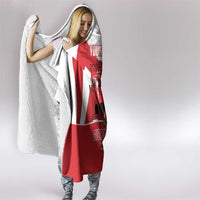 Custom Gibraltar Football Hooded Blanket Castle And Key Sporty Style