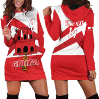 Custom Gibraltar Football Hoodie Dress Castle And Key Sporty Style