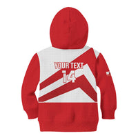 Custom Gibraltar Football Kid Hoodie Castle And Key Sporty Style