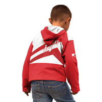 Custom Gibraltar Football Kid Hoodie Castle And Key Sporty Style