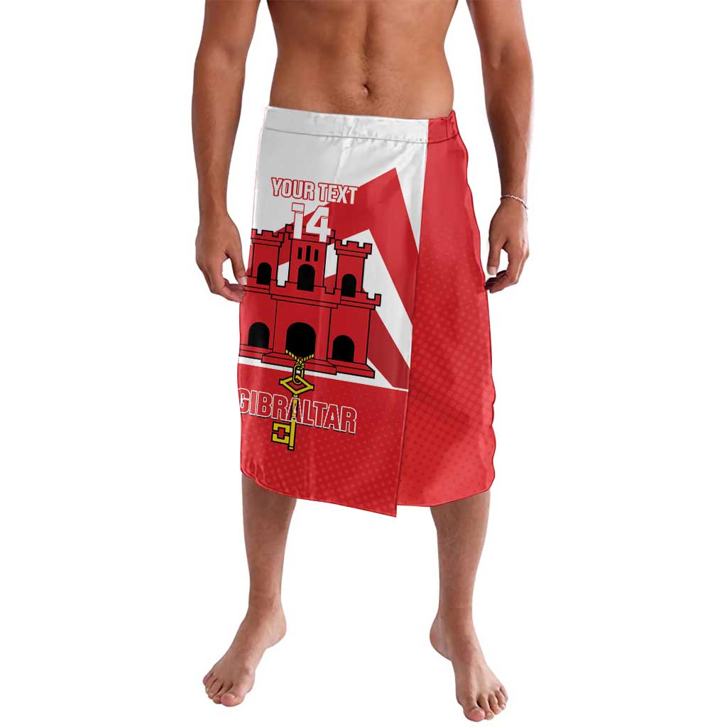 Custom Gibraltar Football Lavalava Castle And Key Sporty Style