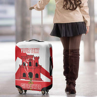 Custom Gibraltar Football Luggage Cover Castle And Key Sporty Style