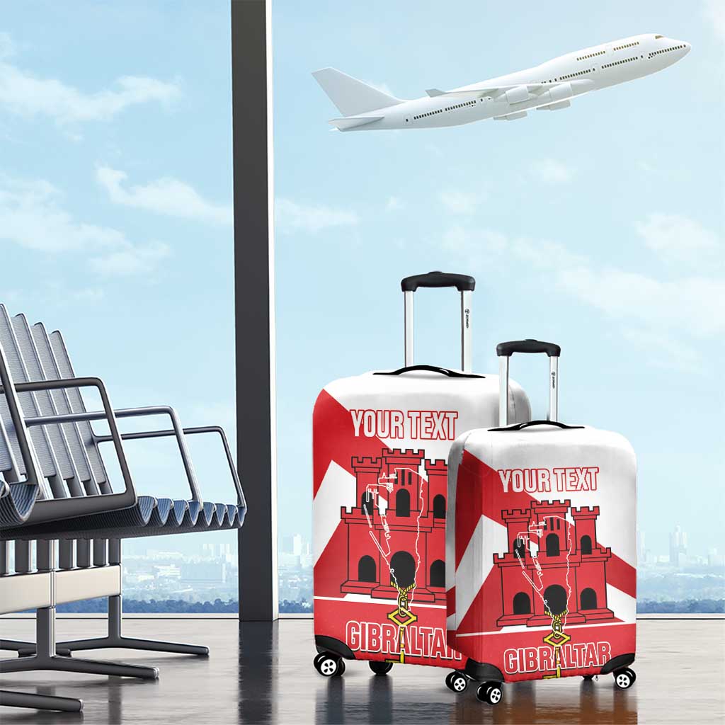 Custom Gibraltar Football Luggage Cover Castle And Key Sporty Style