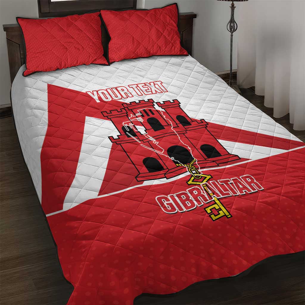 Custom Gibraltar Football Quilt Bed Set Castle And Key Sporty Style