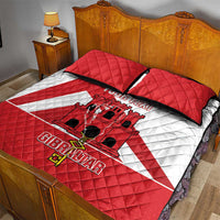 Custom Gibraltar Football Quilt Bed Set Castle And Key Sporty Style