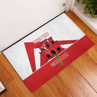 Custom Gibraltar Football Rubber Doormat Castle And Key Sporty Style