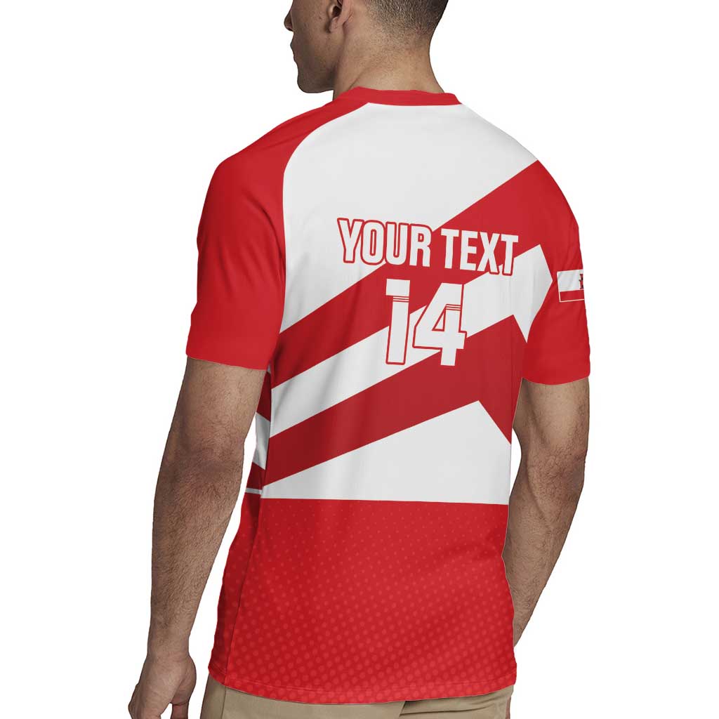 Custom Gibraltar Football Rugby Jersey Castle And Key Sporty Style