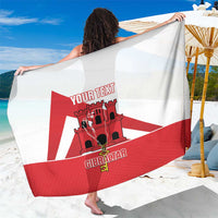 Custom Gibraltar Football Sarong Castle And Key Sporty Style