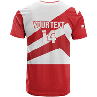 Custom Gibraltar Football T Shirt Castle And Key Sporty Style