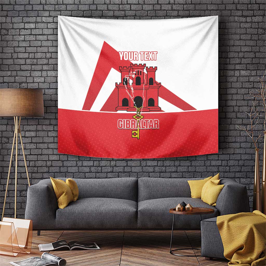 Custom Gibraltar Football Tapestry Castle And Key Sporty Style