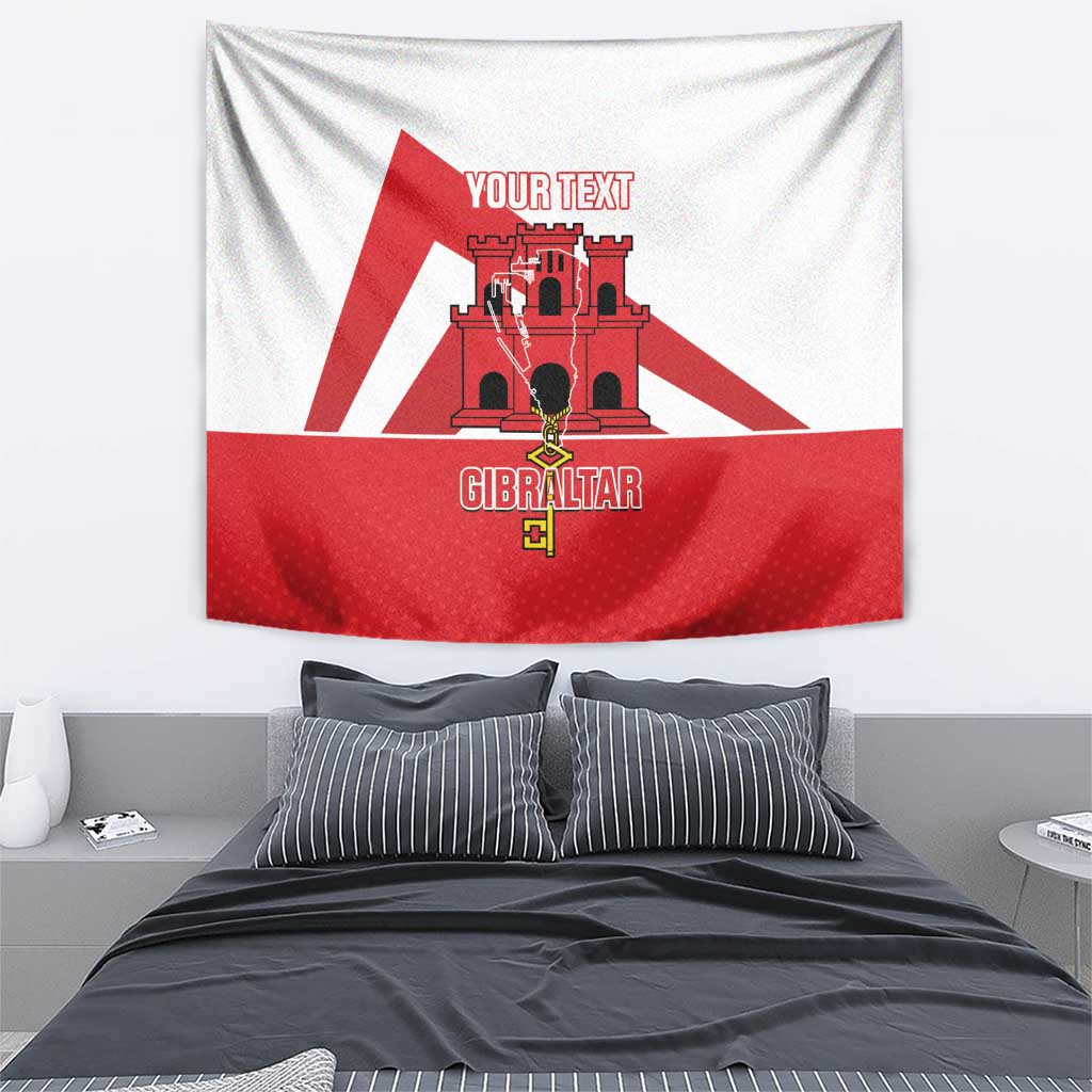 Custom Gibraltar Football Tapestry Castle And Key Sporty Style