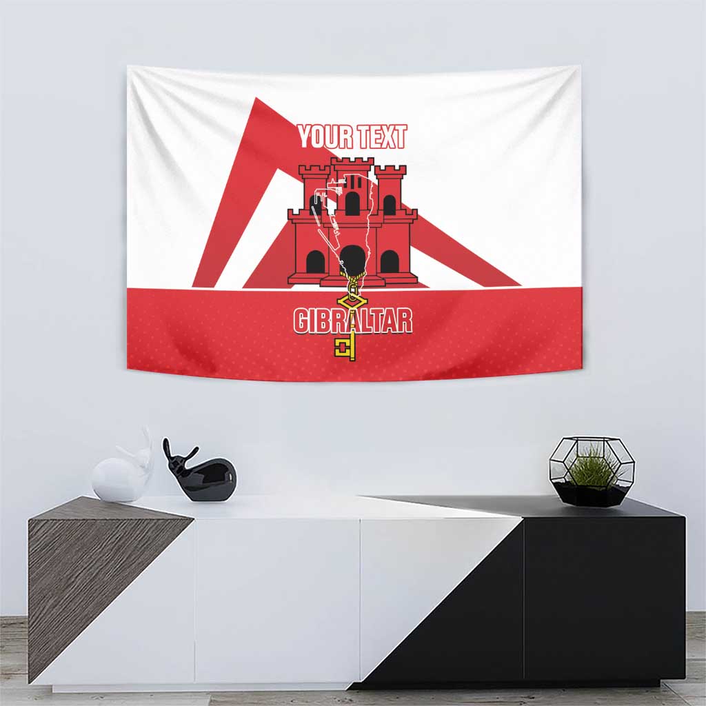Custom Gibraltar Football Tapestry Castle And Key Sporty Style