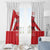 Custom Gibraltar Football Window Curtain Castle And Key Sporty Style