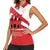 Custom Gibraltar Football Women Sleeveless Polo Shirt Castle And Key Sporty Style