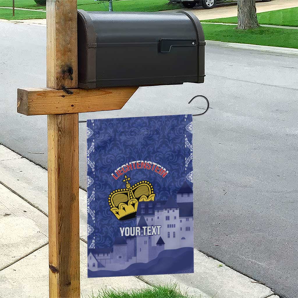 Custom Liechtenstein Football Garden Flag Go Blue-Reds Gutenberg Castle