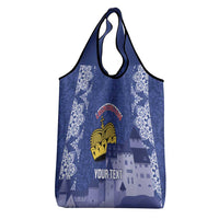 Custom Liechtenstein Football Grocery Bag Go Blue-Reds Gutenberg Castle