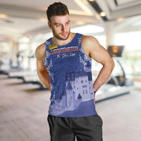 Custom Liechtenstein Football Men Tank Top Go Blue-Reds Gutenberg Castle