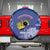 Custom Liechtenstein Football Spare Tire Cover Go Blue-Reds Gutenberg Castle
