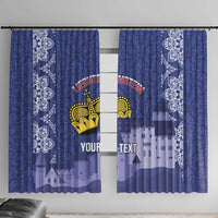 Custom Liechtenstein Football Window Curtain Go Blue-Reds Gutenberg Castle