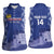 Custom Liechtenstein Football Women Sleeveless Polo Shirt Go Blue-Reds Gutenberg Castle