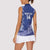 Custom Liechtenstein Football Women Sleeveless Polo Shirt Go Blue-Reds Gutenberg Castle