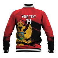 Custom Montenegro Football Baseball Jacket Hrabri Sokoli Grunge Style