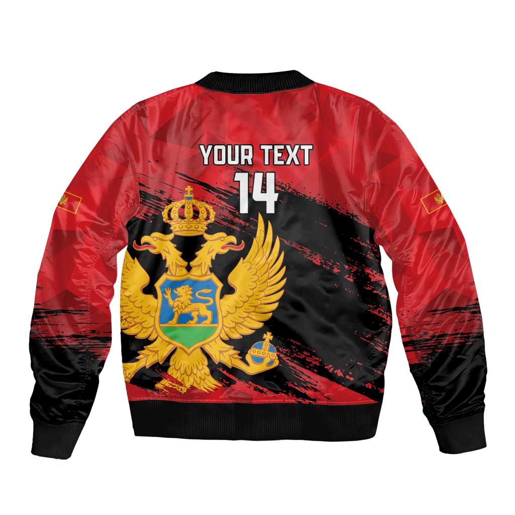 Custom Montenegro Football Bomber Jacket Hrabri Sokoli Grunge Style