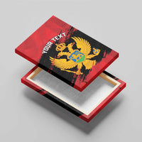 Custom Montenegro Football Canvas Wall Art Hrabri Sokoli Grunge Style