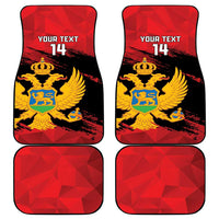 Custom Montenegro Football Car Mats Hrabri Sokoli Grunge Style