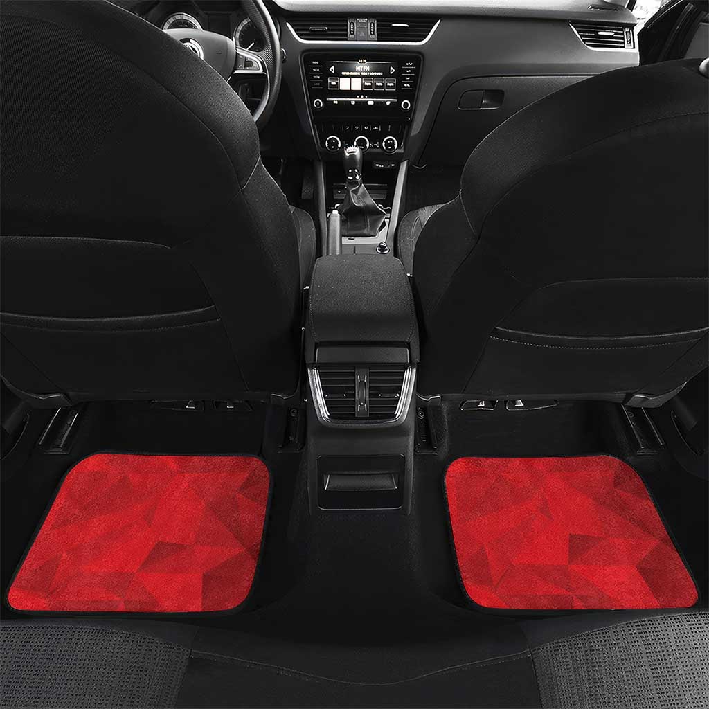 Custom Montenegro Football Car Mats Hrabri Sokoli Grunge Style