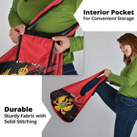 Custom Montenegro Football Grocery Bag Hrabri Sokoli Grunge Style