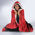 Custom Montenegro Football Hooded Blanket Hrabri Sokoli Grunge Style