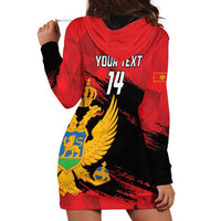 Custom Montenegro Football Hoodie Dress Hrabri Sokoli Grunge Style