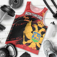 Custom Montenegro Football Men Tank Top Hrabri Sokoli Grunge Style