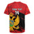 Custom Montenegro Football Rugby Jersey Hrabri Sokoli Grunge Style