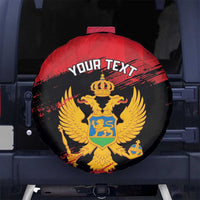 Custom Montenegro Football Spare Tire Cover Hrabri Sokoli Grunge Style
