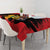 Custom Montenegro Football Tablecloth Hrabri Sokoli Grunge Style