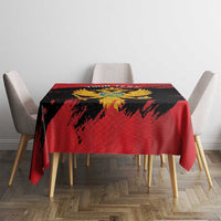 Custom Montenegro Football Tablecloth Hrabri Sokoli Grunge Style