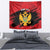 Custom Montenegro Football Tapestry Hrabri Sokoli Grunge Style