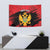 Custom Montenegro Football Tapestry Hrabri Sokoli Grunge Style