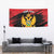 Custom Montenegro Football Tapestry Hrabri Sokoli Grunge Style