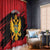 Custom Montenegro Football Window Curtain Hrabri Sokoli Grunge Style