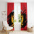 Custom Montenegro Football Window Curtain Hrabri Sokoli Grunge Style