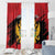 Custom Montenegro Football Window Curtain Hrabri Sokoli Grunge Style