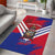 Port-au-Prince Haiti Area Rug Potoprens Coat of arms Grunge Vibes