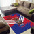 Port-au-Prince Haiti Area Rug Potoprens Coat of arms Grunge Vibes