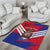 Port-au-Prince Haiti Area Rug Potoprens Coat of arms Grunge Vibes