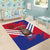 Port-au-Prince Haiti Area Rug Potoprens Coat of arms Grunge Vibes